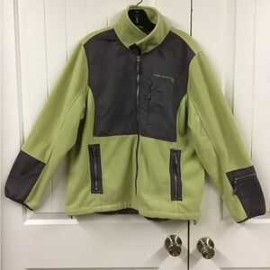 Free Country Lime Green/ Gray Jacket size 1X
